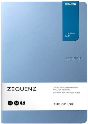 Zequenz Notebook 100 Sheets A5 Ruled Light Blue