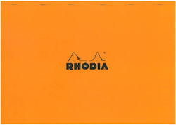 Rhodia Block Notebook 80 Sheets A3 Graph Paper Orange