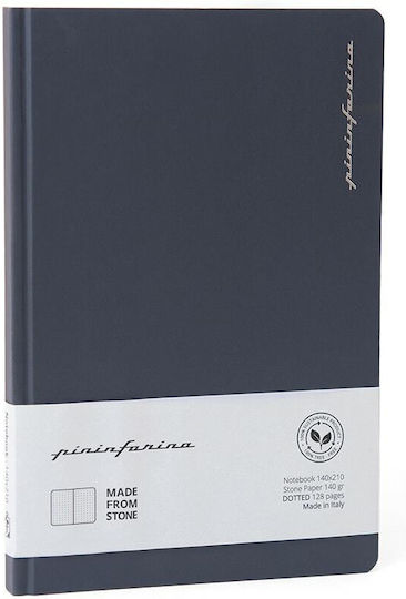 Pininfarina Segno Carnet 128 Foi A5 cu Pagini Albe Albastru