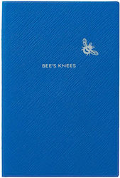 Smythson Notebook 144 Sheets Ruled Blue