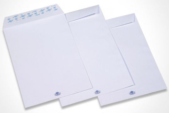 A&G Paper Set of Envelopes Bag Type with Adhesive 250pcs in White Color