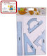 Boom Set 4 Instrumente Geometrice Plastice Transparente