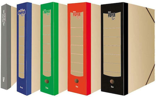 Uni Pap Paper File Box with Rubber Band