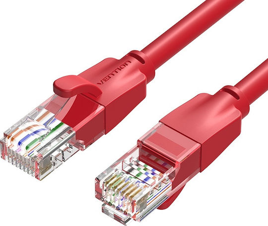 Vention U/UTP Cat.6 (Gigabit) Καλώδιο Δικτύου Ethernet 1m Κόκκινο