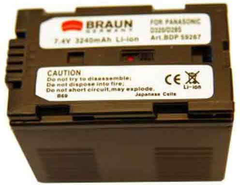 Braun Phototechnik Βιντεοκάμερα Μπαταρία Συμβατή με Panasonic
