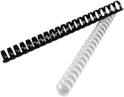 Black Red Bookbinding Plastic Spine / Spiral