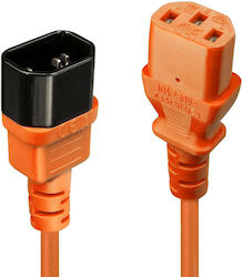 Lindy IEC C14 - IEC C13 Kabel 2m Orange (30475)