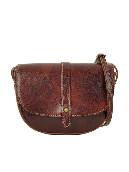 Playbags Leather Women's Bag Crossbody Brown