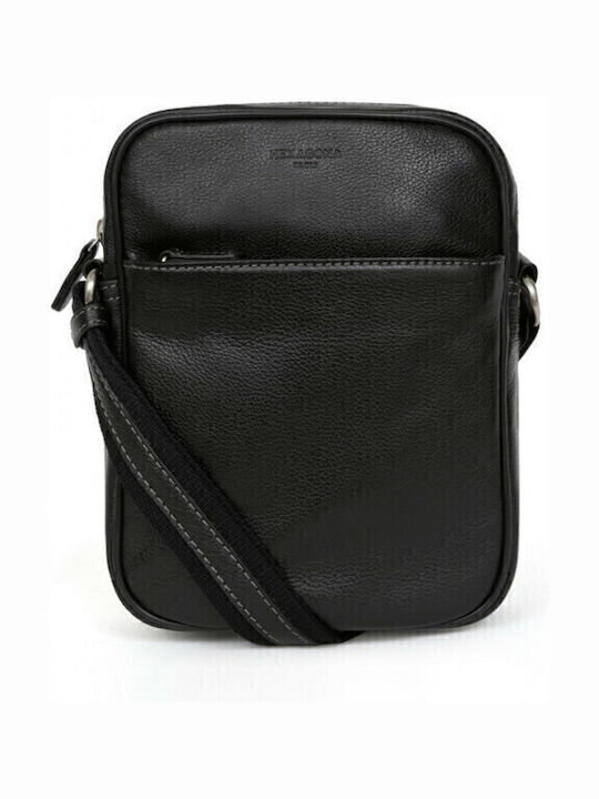 Hexagona Leder Herrentasche Schulter / Crossbod...