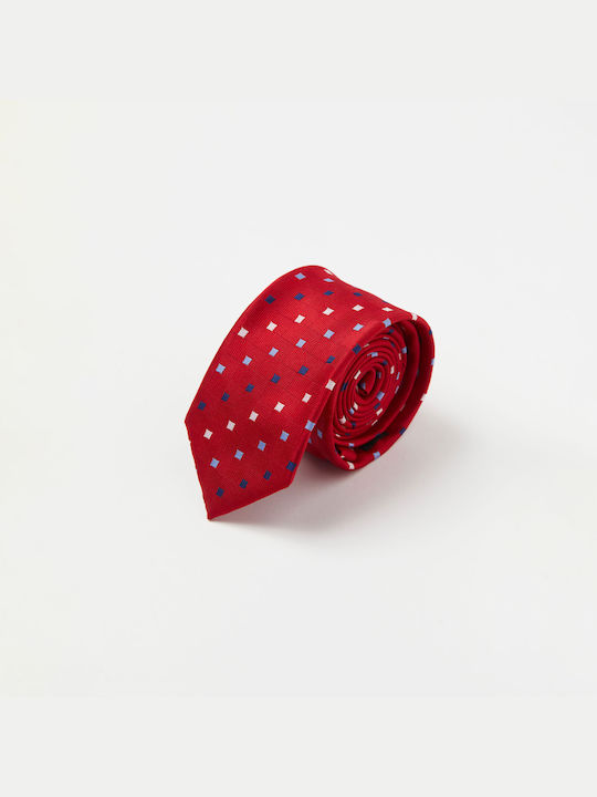 Aristoteli Bitsiani Herren Krawatte Gedruckt in Rot Farbe