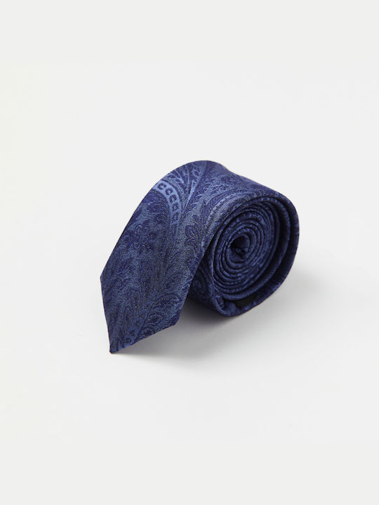 Aristoteli Bitsiani Ανδρική Γραβάτα με Σχέδια σε Μπλε Χρώμα