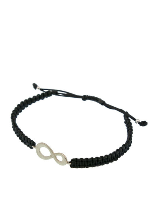 Theodora's Jewellery Ανδρικό Βραχιόλι με Κορδόνι