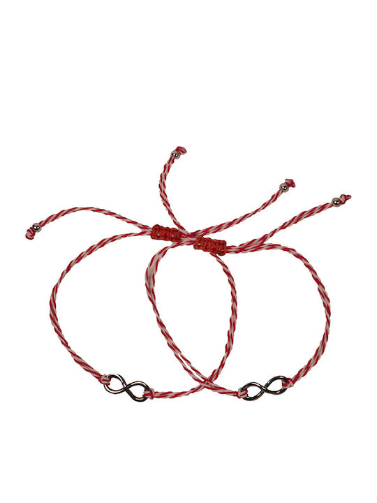 Theodora's Jewellery Σετ Βραχιόλια με Κορδόνι
