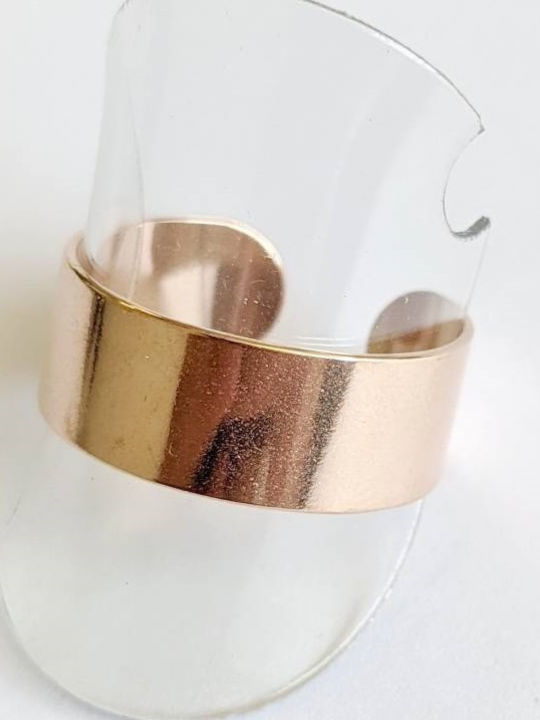 Kostibas Fashion Women's Steel Gold Plated Ring Kostibas Fashion Women's Steel Gold Plated Ring