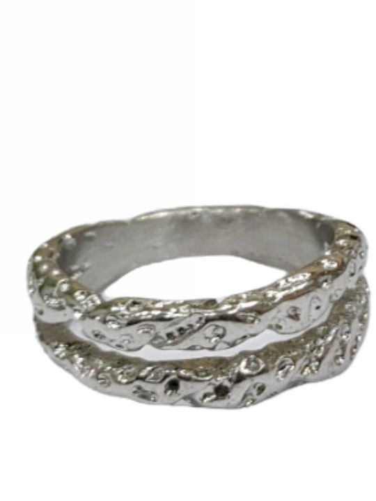Kostibas Fashion Damen Ring aus Stahl Vergoldet