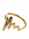 Kostibas Fashion Damen Ring aus Stahl Vergoldet