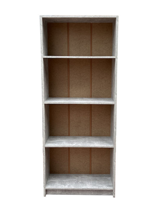 Bookcase Zeta S Gray 60x24x170cm