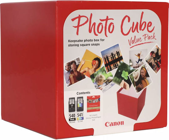Canon PG-540/CL-541 Γνήσιο Πακέτο Μελανιών Εκτυπωτή InkJet Μαύρο / Κυανό / Ματζέντα / Κίτρινο / Photo Κυανό / Κόκκινο (5225B012)