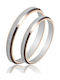 Maschio Femmina SLIM collection Inel de logodnă Inel bicolor 14K