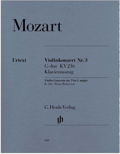 G. Henle Verlag W.A Mozart Violin Concerto No 3 за Цигулка / Струнни инструменти