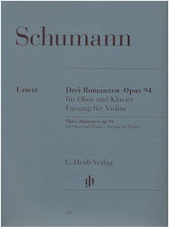 G. Henle Verlag Schumann Three Romances für Geige / Klavier