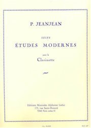 Alphonse Leduc Jeanjean 16 Etudes Modernes Pour La Clarinette