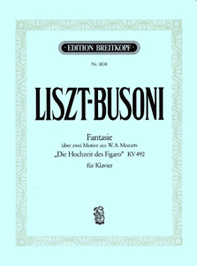 Breitkopf & Hartel Liszt Busoni Fantasie uber zwei Παρτιτούρα για Πιάνο