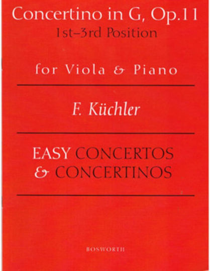Bosworth Edition Kuchler Concertino Παρτιτούρα για Πιάνο / Βιόλα