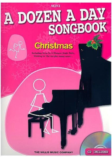 Willis Music A Dozen a Day Songbook Christmas Mini Παρτιτούρα για Πιάνο + CD