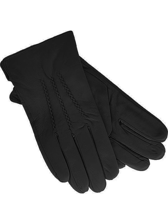 Μαύρα Ανδρικά Δερμάτινα Γάντια
