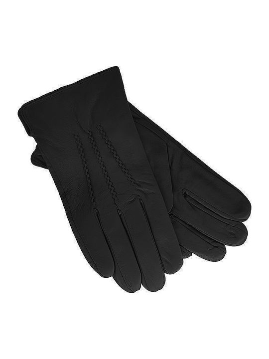 Schwarz Leder Handschuhe