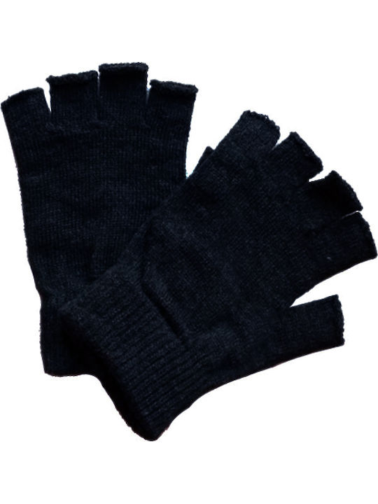 Marineblau Gestrickt Handschuhe