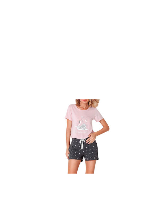 Aruelle Summer Women's Pyjama Set Pink