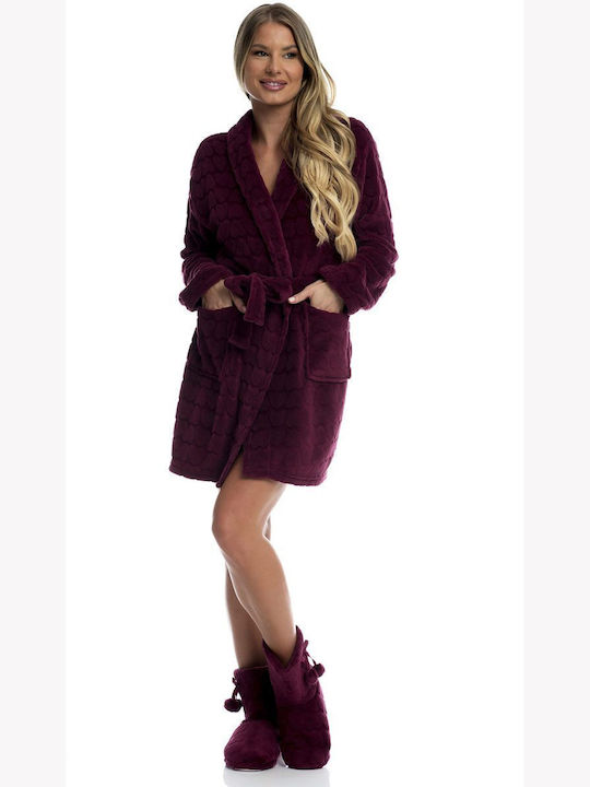 Bonatti Winter Women's Robe Burgundy