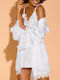 La Lolita Amsterdam Winter Bridal Women's Robe with White Nightgown Amelie