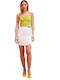 Hoch tailliert Mini Rock Beige