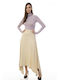 Raffaella Collection Midi Skirt in Beige color