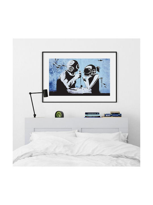 Walls Diver Couple Ramă Lemn 100x70cm