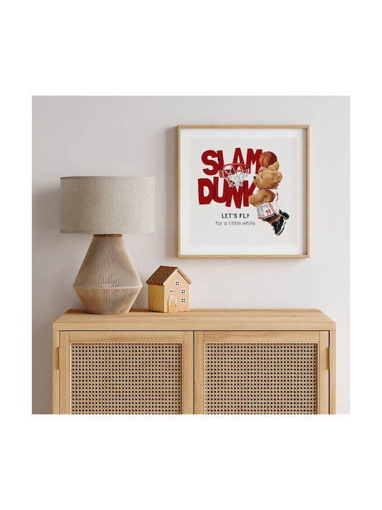 Walls Slam Dunk Κάδρο Ξύλινο 80x80cm