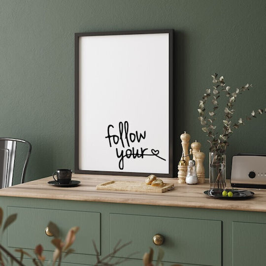 Walls Follow Your Heart 3 Frame Wooden 30x40cm