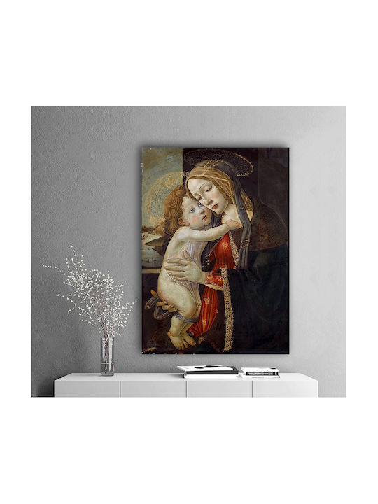 I-gallery The Virgin And Πίνακας Αντίγραφο του Sandro Botticelli σε Καμβά 30x40cm