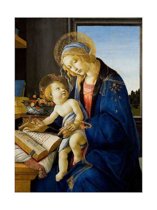 I-gallery The Virgin And Πίνακας Αντίγραφο του Sandro Botticelli σε Καμβά 30x40cm