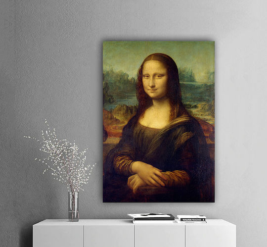 I-gallery Mona Lisa Leonardo Πίνακας Αντίγραφο του Da Vinci σε Καμβά 50x70cm