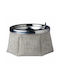 Marine Business Leather Windproof Ashtray White
