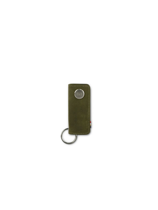 Handgefertigt Schlüsselhalter Key Leder Khaki