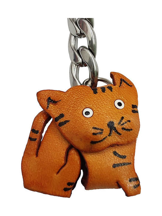 Theodora's Jewellery Leather Keychain Grey