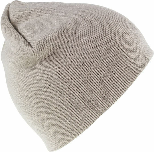 Knitted Beanie Cap Beige