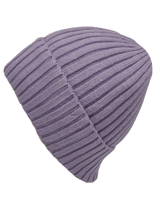 Gift-Me Knitted Beanie Cap Purple