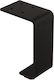 Roline Metallic Furniture Leg 7x10x4.5cm Black