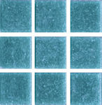 Piccadilly Placă Perete Interior Sticlă Mat 2.5x2.5cm Albastru